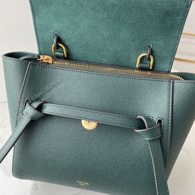 Celine女包 賽琳經典款中號女包 Celine belt bag 掌紋牛皮鯰魚包 189153  slyd2204